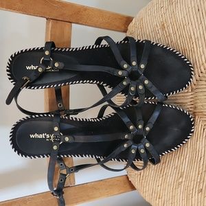 BLACK SANDLES SIZE 10